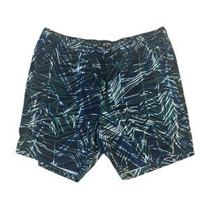 Billabong Men's Abstract Leaf 6" Black Blue Green Swim Shorts XL